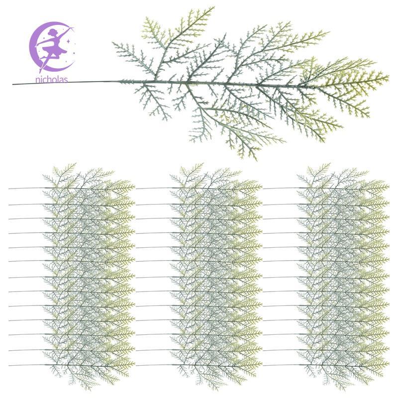40 Chiếc Nhân Tạo Cedar Sprigs Giả Cedar Nhánh Cedar Thân Cây Sprigs Chọn DIY Phụ Kiện Cho Giáng Sin