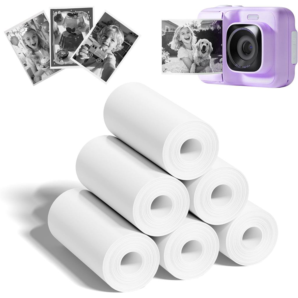 Giấy máy ảnh in tức thì cho trẻ em, Bộ nạp nhiệt cho máy ảnh trẻ em, Tương thích với TYPONOS Funshot