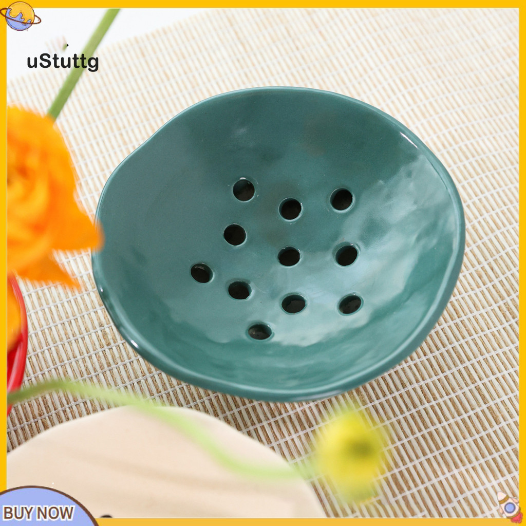 {uStuttg} Bát ếch gốm sành điệu Bát cắm hoa tối giản Bình hoa Ikebana Nhật Bản Bát ếch hoa gốm cho v