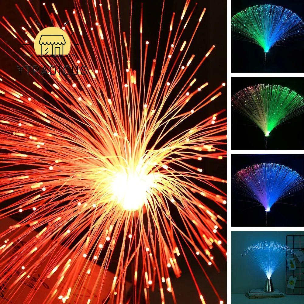 Đèn sợi quang YURUYI, Đèn LED đổi màu nhiều màu, Đèn khí quyển bằng sợi quang sáng tạo