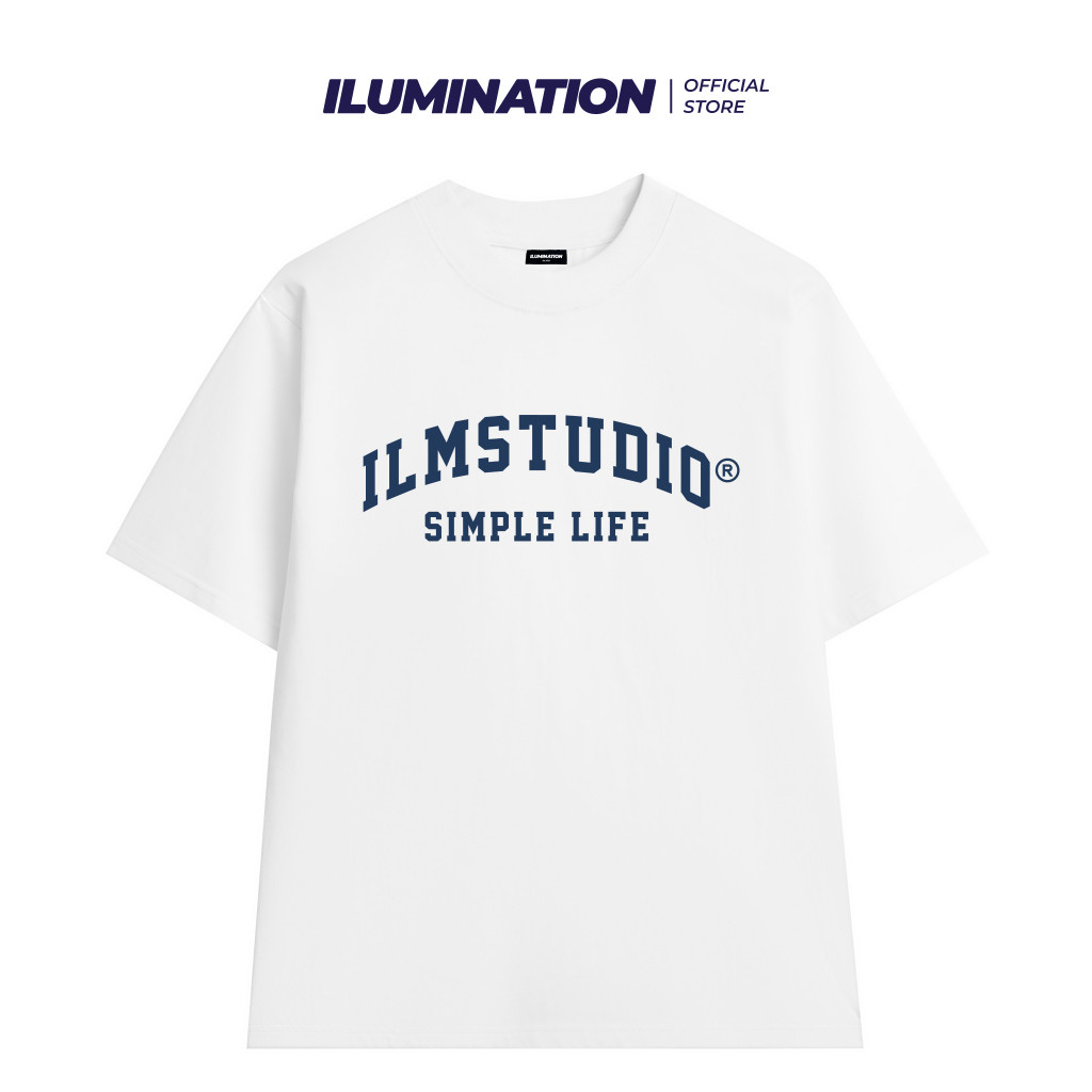 Áo thun ILMSTUDIO Simple Life retro Màu Trắng