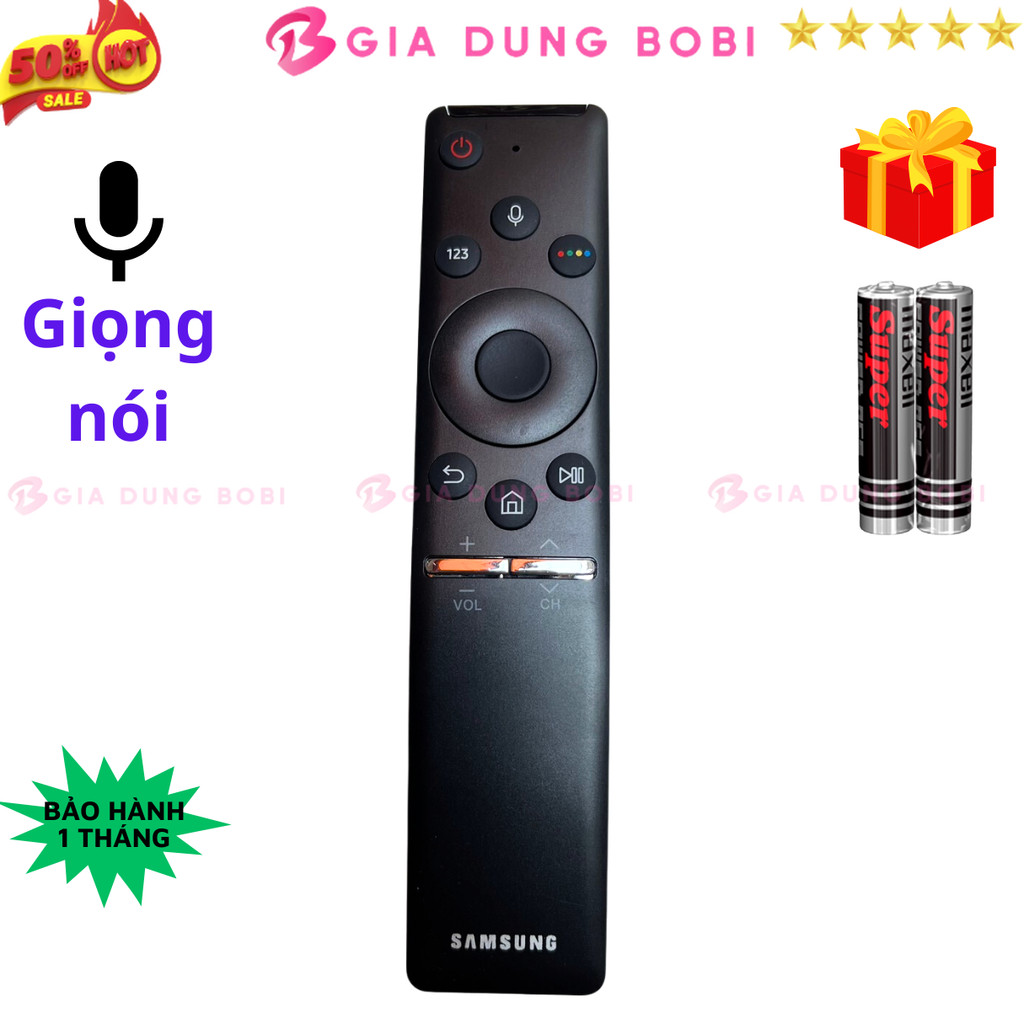 SKU14 - Remote điều khiển tivi Samsung Mã 30, giọng nói, điều khiển TV Samsung 4K internet-Tặng pin