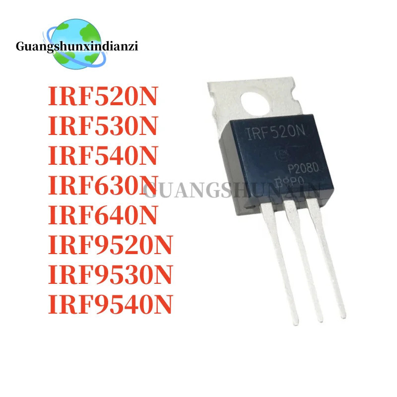 10 Chiếc Mới IRF520N IRF530 IRF540 IRF630 IRF640 IRF9520 IRF9530 IRF9540 IRF530N 540N 630N 640N 9520