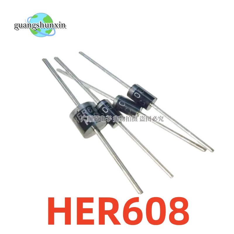 20 Chiếc Diode Chỉnh Lưu R-6 6A4 6A6 6A8 6A10 10A4 10A10 20A10 FR604 FR607 FR608 HER604 HER607 HER60