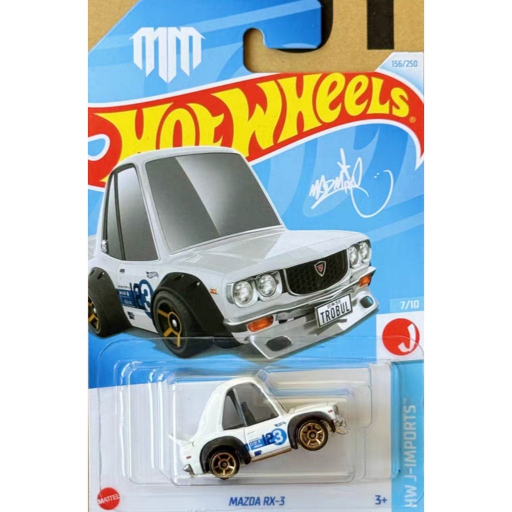 Hotwheels Hotwheels MAZDA RX3 Hoạt Hình Xe Mini Trắng MAZDA RX 3 156 24N /