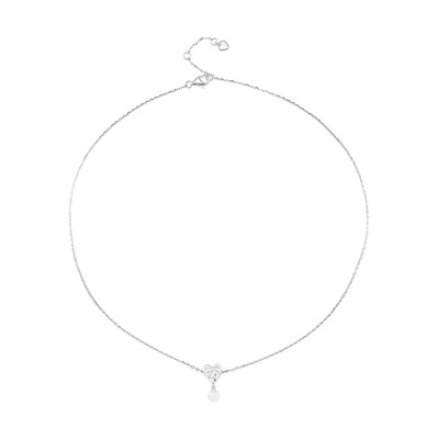 Dây cổ bạc đính ngọc trai PNJSilver PF00W000016