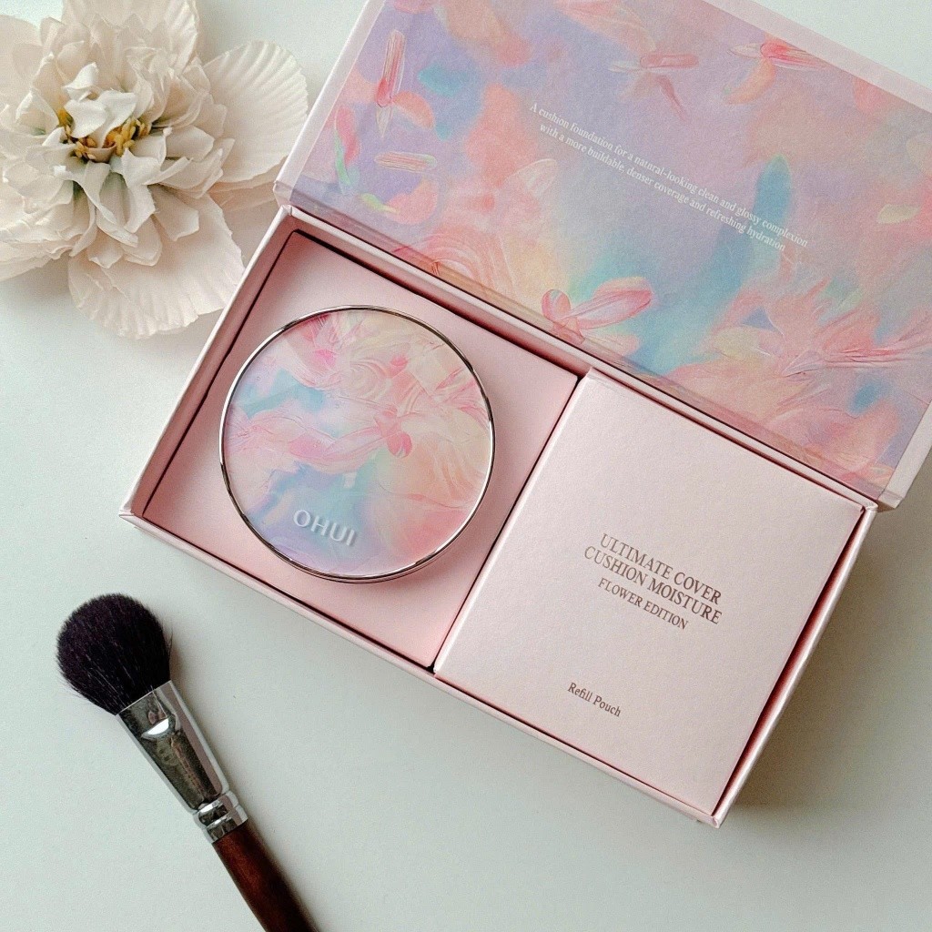 CUSHION OHUI ULTIMATE COVER - KHÓA LỚP NỀN CĂNG BÓNG, ẨM MƯỢT SUỐT 24H