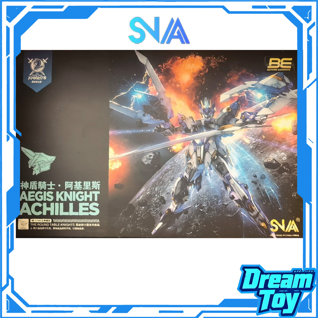 SNAA Achilles SC-004 Shield Knight Achilles 1 / 100 Model Kit - Hệ thống Full Shield + Dual Lance, S