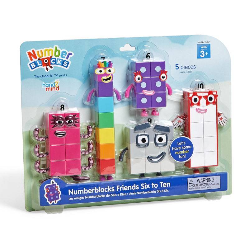 95357 Đồ chơi toán học Numberblocks 6-10 Figures cho bé từ 3+