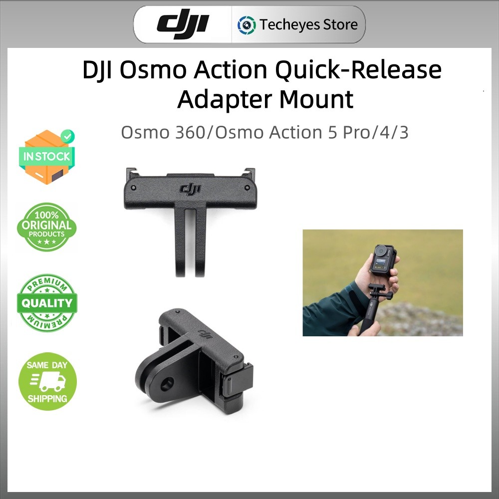 DJI Osmo Action Quick-Release Adapter Mount cho Osmo 360 / Osmo Action 5 Pro / 4 / 3 | Giá đỡ an toà