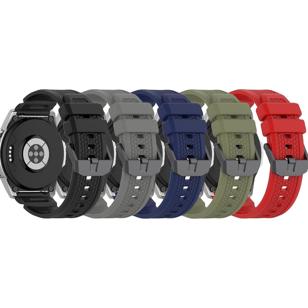 5-Pack Tương thích với Ticwatch Atlas, Pro5 Enduro, Pro5 Dây đeo cổ tay silicon thay thế 24mm Dây đe