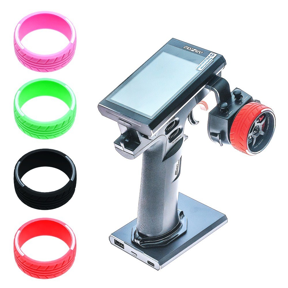 Silicone RC Ô Tô Phát Vô Lăng Tay Cầm Tay Bánh Xe Cho Traxxas Tqi Futaba NB4 3pv 4pls 4pv 4px R 7px 