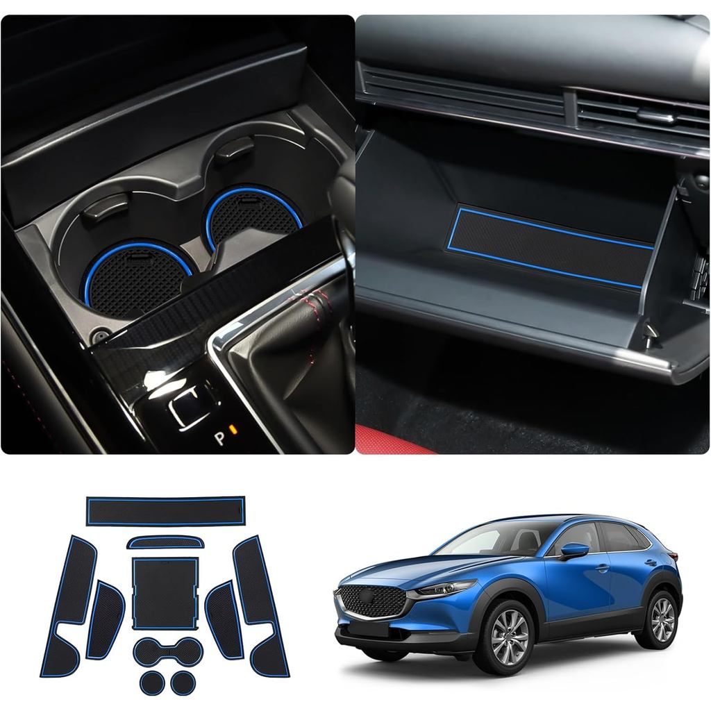 2020 2021 2022 2023 2025 M azda CX-30 Bảng Điều Khiển Trung Tâm Lót Thảm Giá Đỡ Cốc Chèn Thảm Chống 