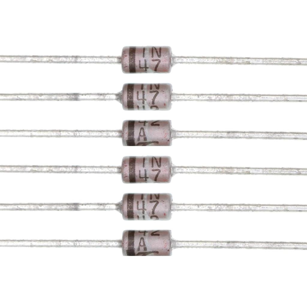 20 CÁI 1N4742A Vỏ kim loại Power Zener Diode 1W 12V DO-41 (DO-204AL) 1 Watt 12 Volt