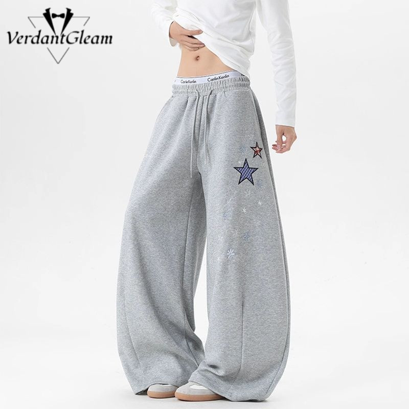 VG Quần Thường Ngày Rời Ống Rộng Quần Trung Tính Hàng Ngày Joker Quần Thoải Mái