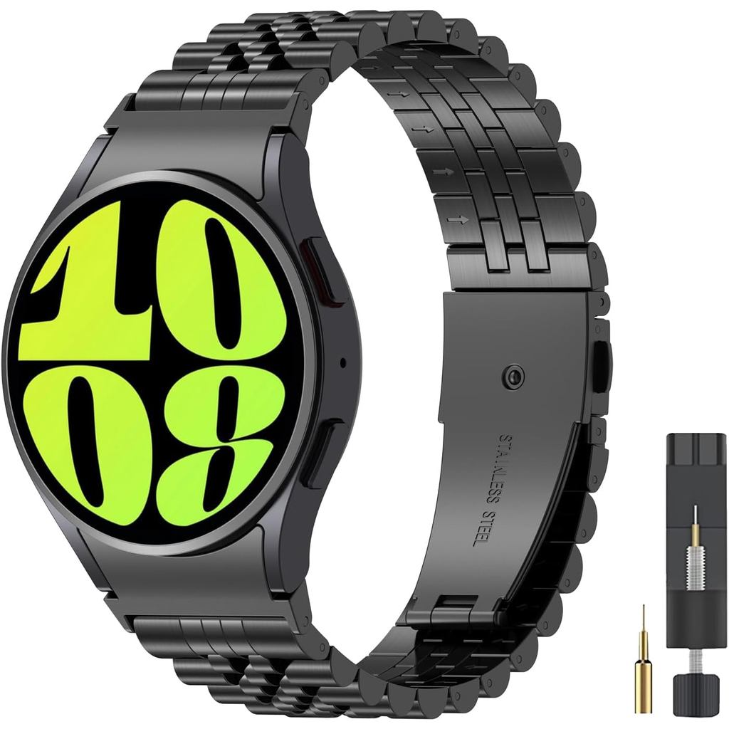 No Gaps Metal Bands for Samsung Galaxy Watch7 FE 4 5 6 Classic 43mm 47mm/Watch 5pro 45mm/Watch4 Clas