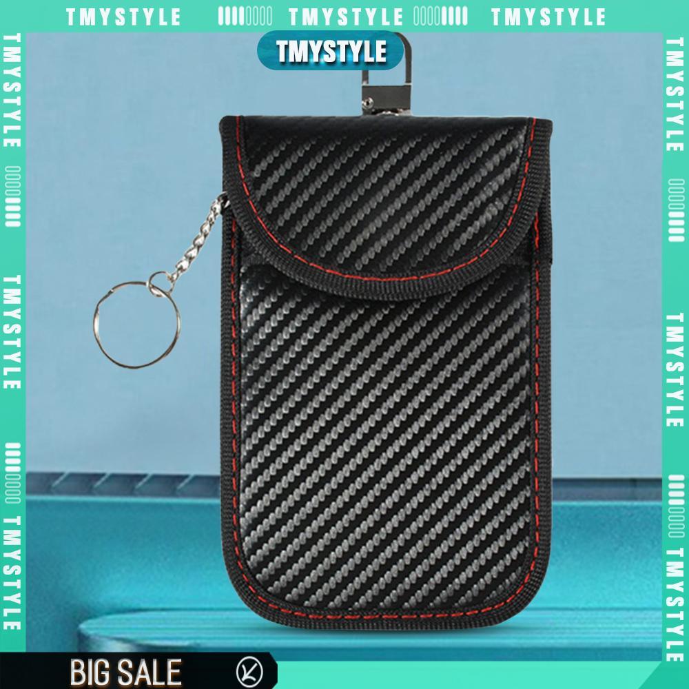 2 Chiếc Faraday Lồng Bảo Vệ Da PU Chống Trộm Túi Faraday Cho Phụ Tùng Ô Tô