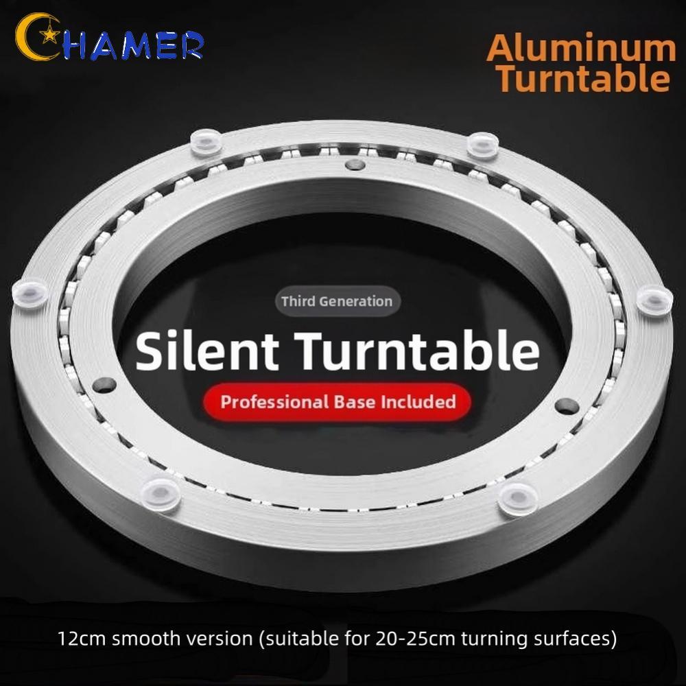 【CHAMER】Aluminum Alloy Lazy Susan Turntable Base for Wooden Marble Glass Dining Table【HomeLiving】