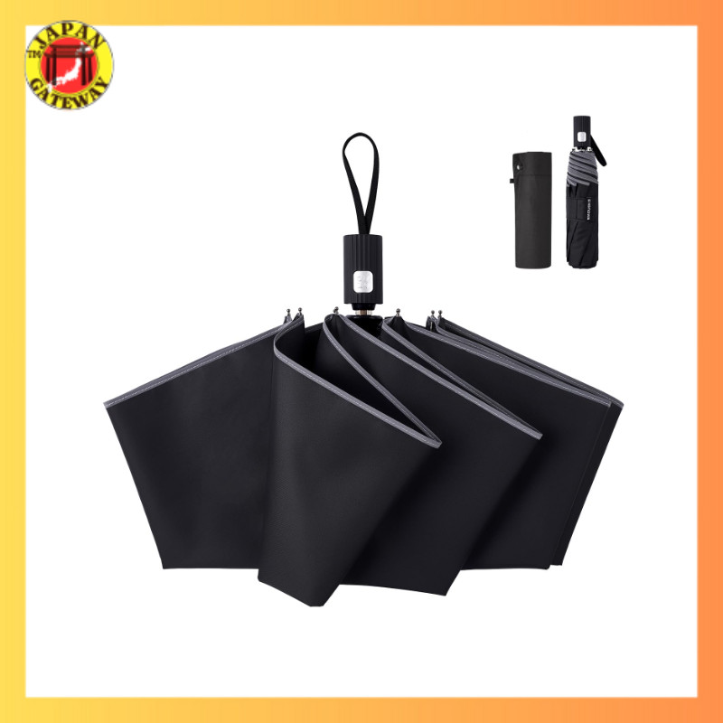 Memory-shape Folding Umbrella — Folds in 3 Seconds, Lightweight 260g, 8 Ribs, Automatic Open/Close, 