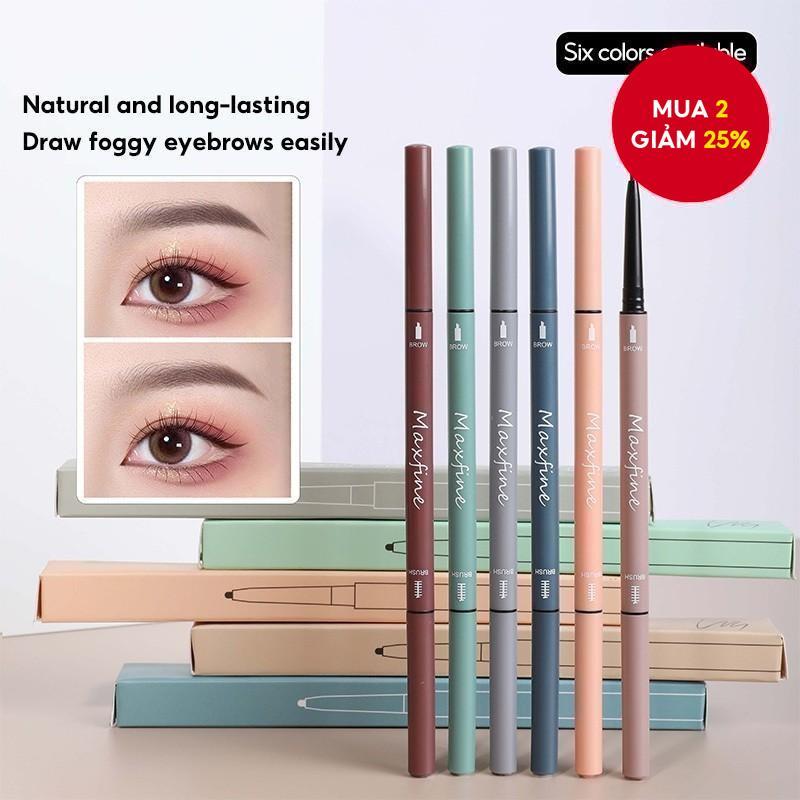 Bút chì kẻ mày Morandi, hai đầu, chống mồ hôi, nhìn tự nhiên, mịn màng và mỏng, trang điểm giá rẻ