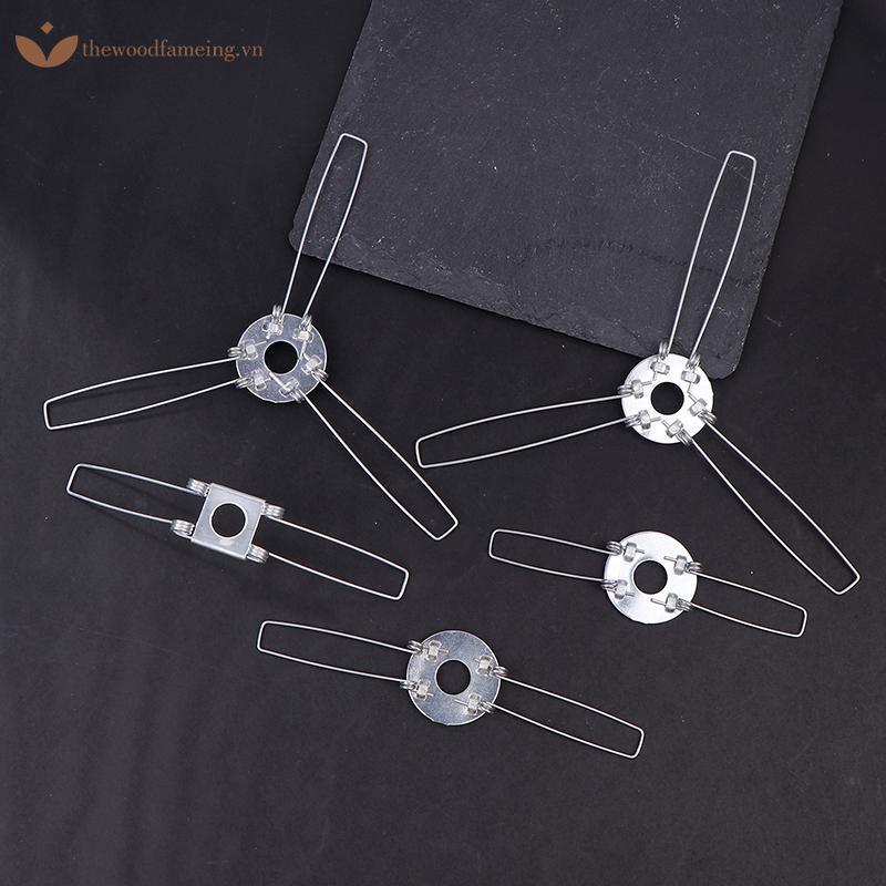 Thewoodfameing 4 2-Forks 3-Forks Kẹp lò xo cố định mạ kẽm Khóa lò xo để cố định tấm chắn đèn DIY cho