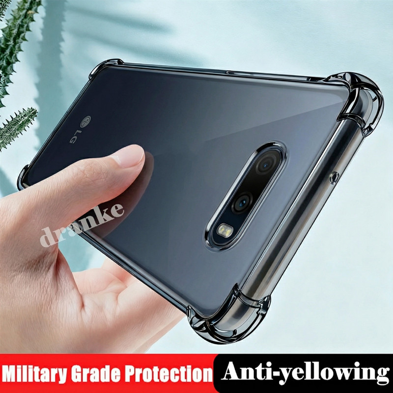 Dành cho LG G8X ThinQ LMG850EMW LM-G850 901LG Vỏ silicon lỏng trong suốt linh hoạt bán trong suốt ch