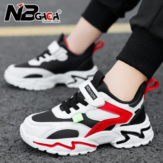  NBGAGA Giày Thể Thao Bé Trai Chống Trượt Nhẹ Nhàng - Giày Tập Đi Cho Bé 7 Tuổi Bằng Da Cao 