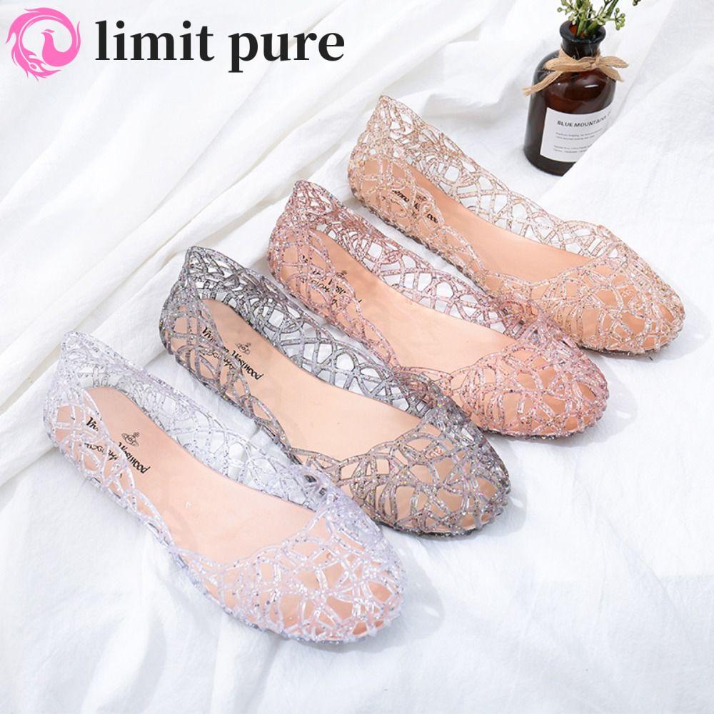 LIMIT PURE Beach Jelly Shoes Thời trang trong suốt dành cho nữ