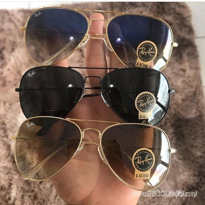 Kính râm Ray-Ban Aviator-Glass Lens-Nam và Nữ-Promotion