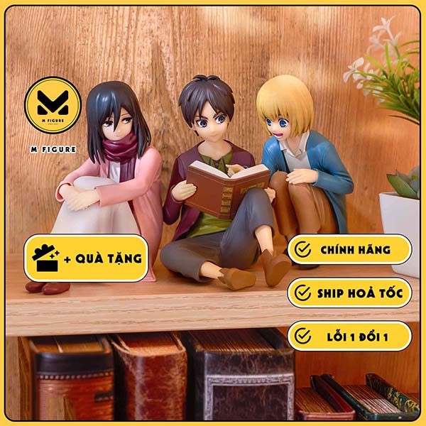 MÔ HÌNH Eren - Mikasa - Armin - Attack on Titan - Ichiban Kuji  (A Prize) (Bandai Spirits) FIGURE CH