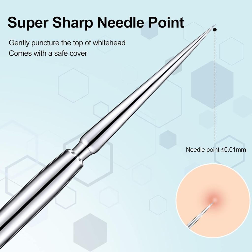 Titan Lancet Needle Pimple Popper Tool Facial Milia Remover Blackhead Blemish Remover Blackhead Whit