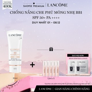  Kem Chống Nắng Có Màu Che Phủ Hoàn Hảo Lancome Uv Expert Bb Complete 1 Spf 50+ Pa++++ 30ml - Tone Màu Sáng 