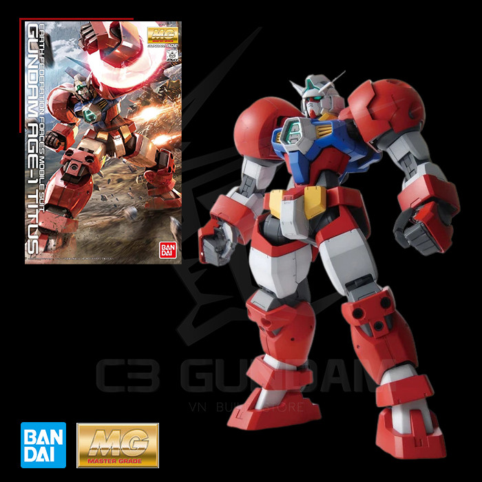 BANDAI] MÔ HÌNH MG 1/100 AGE-1T Gundam AGE-1 Titus C3 GUNDAM