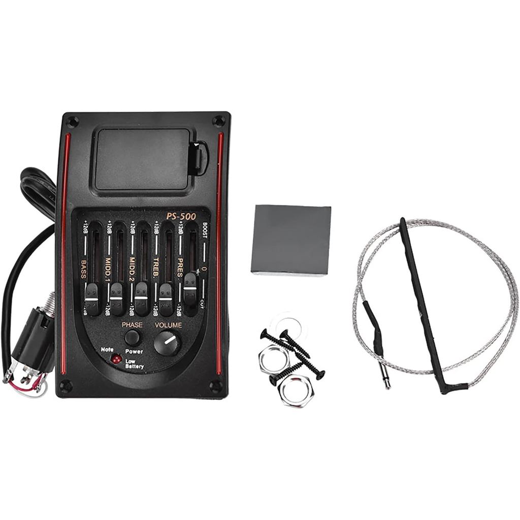EQ 5 Band Equalizer Acoustic Guitar Pickup Digital Tuner Pickup cho Acoustic Guitar