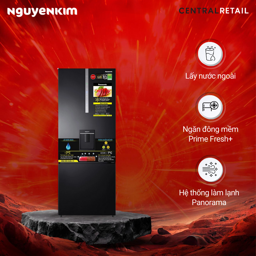 IB shop Tủ lạnh 2 cánh Panasonic Inverter 417 lít NR-BX471GPKV Giao nhanh.