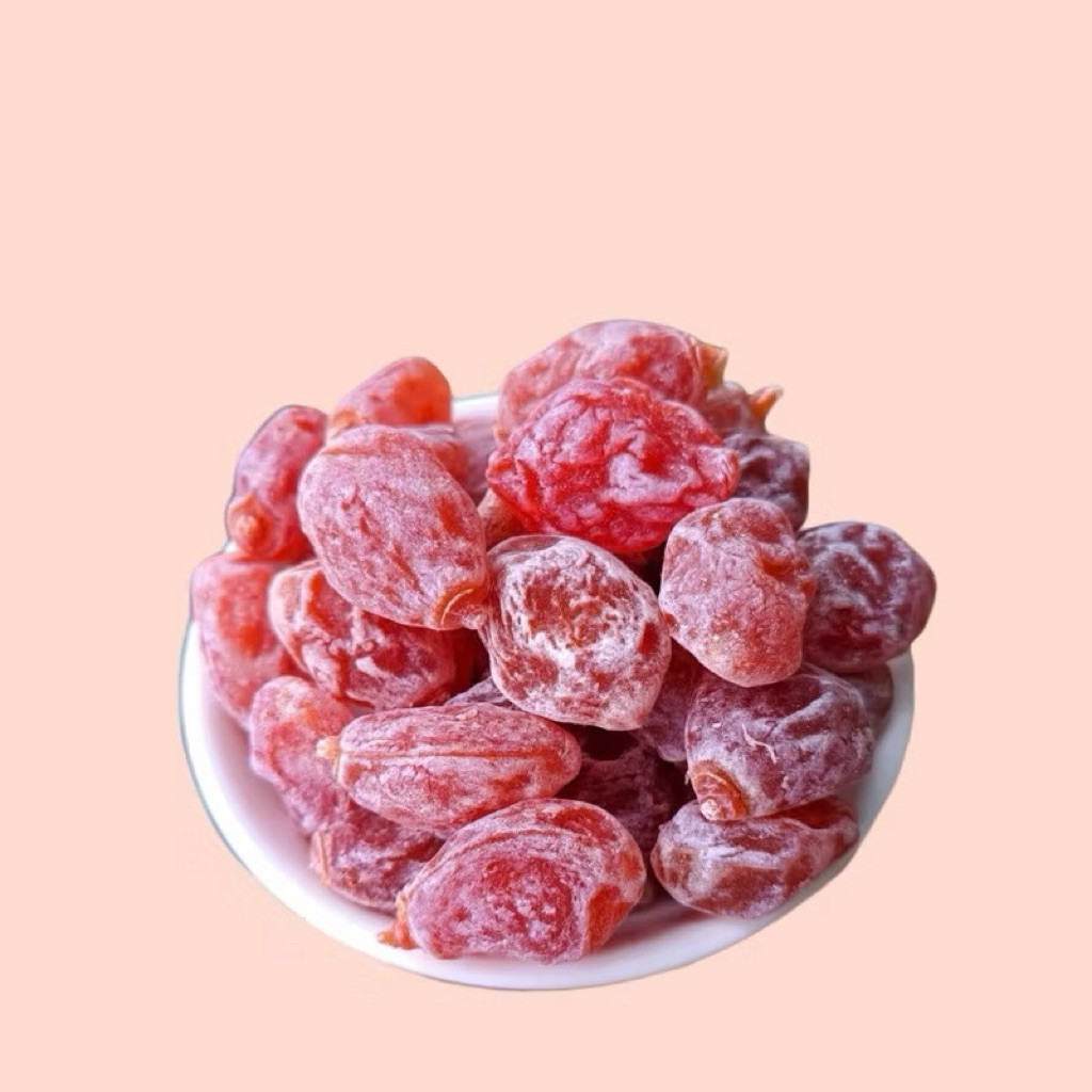 0.5Kg Xí Muội Đào Hồng Chua Ngọt Không Hạt