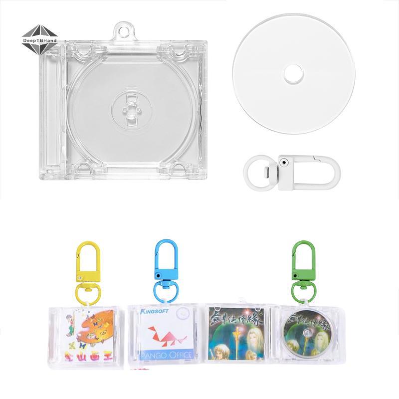 < DeepTBHand > nk Album Mini CD Case Móc Chìa Khóa CD Player Móc Khóa Cho DIY Ba Lô Treo Trang Trí Đ