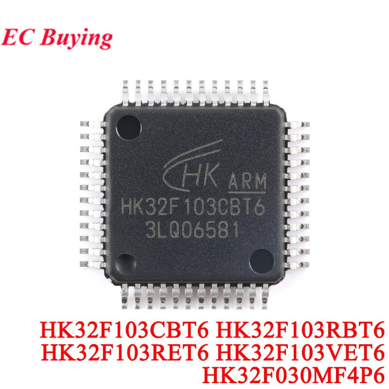 10 Cái / 1 cái HK32F103CBT6 HK32F103RBT6 HK32F103RET6 HK32F103VET6 HK32F030MF4P6 HK32F103 ARM Cortex