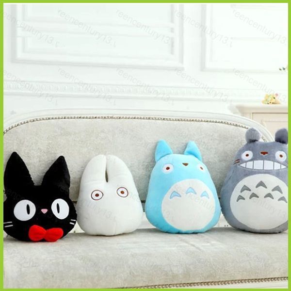 G13 Miyazaki Hayao Phim Hoạt Hình Totoro Sang Trọng Gối JiJi Mèo Dòng Họ Nhỏ Mèo Đen Nội Thất Đệm Qu