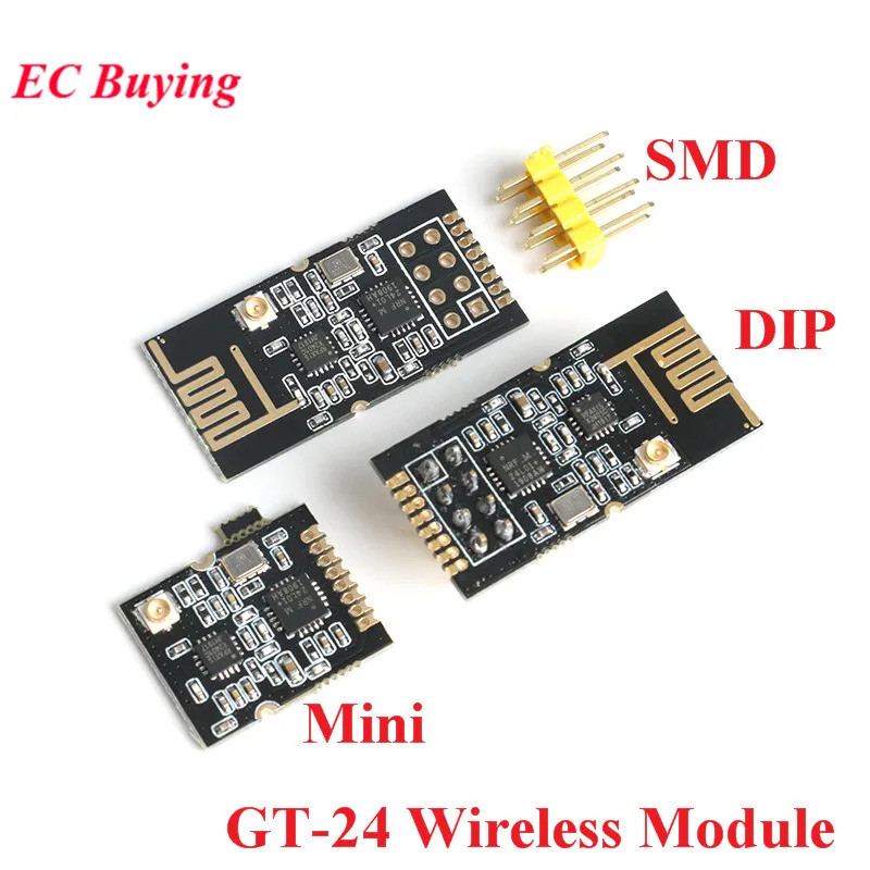 GT-24 2.4G SMD NRF24L01 1100 mét đường dài NRF24L01 + PA + LNA SMD mô-đun không dây 1100 mét Cáp chu