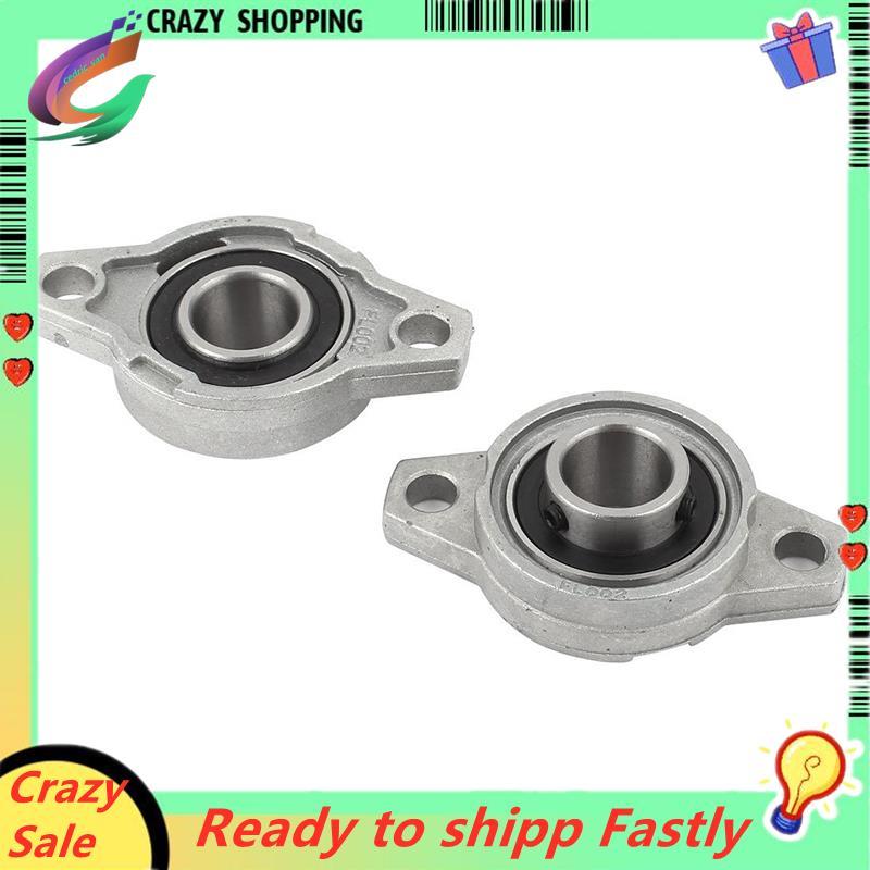 KFL002 FL002 Khối gối tự căn chỉnh Vòng bi mặt bích 15mm 2 CÁI