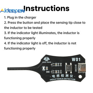 AIDEEPEN W01 Máy kiểm tra cảm ứng Bo mạch chủ Máy kiểm tra cuộn cảm ứng Công cụ dò cảm ứng điện từ Xử lý sự cố nhanh cho thiết bị gia dụng