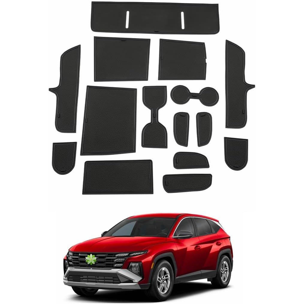 2025 Tucson Cửa Khe Cắm Thảm Cho Xe Hyundai Tucson 2026 Phụ Kiện 15 Cái / bộ Thảm Nội Thất Chống Trơ