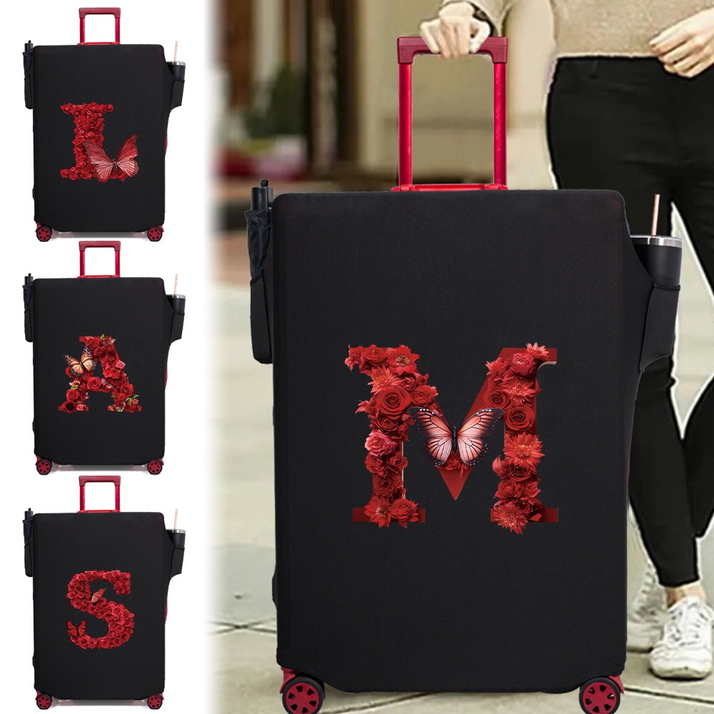 luggage cover three openings Cartoon  luggage cover Scratch-resistant Travel highly elastic Zipper s