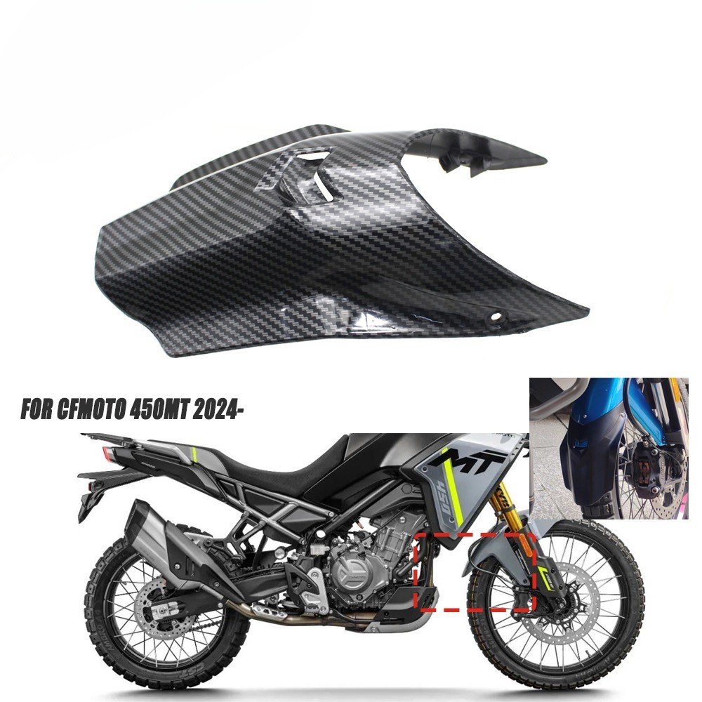 450MT Xe Máy Trước Fender Mở Rộng Chắn Bùn Nối Dài Bắn Bảo Vệ Lốp Hugger Cho CFMOTO 450MT 450 MT450 