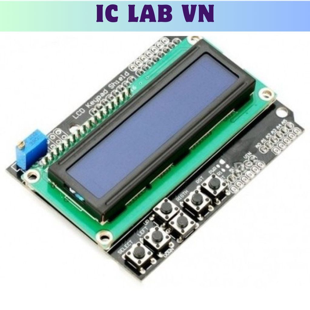 LCD1602 Keypad Shield Ic Lab VN