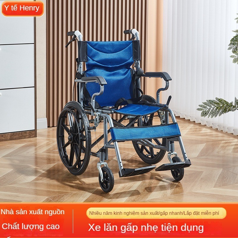 Nhà máy bán buôn xe lăn cho người già xe lăn gấp cho người già xe đi bộ đẩy tay du lịch xe lăn di độ