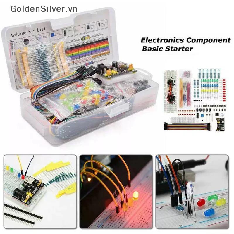 GoldenSilver DIY Project Starter Kit Cho Arduino Kit Điện Tử DIY Kit Electronicponent Set Có Hộp 830