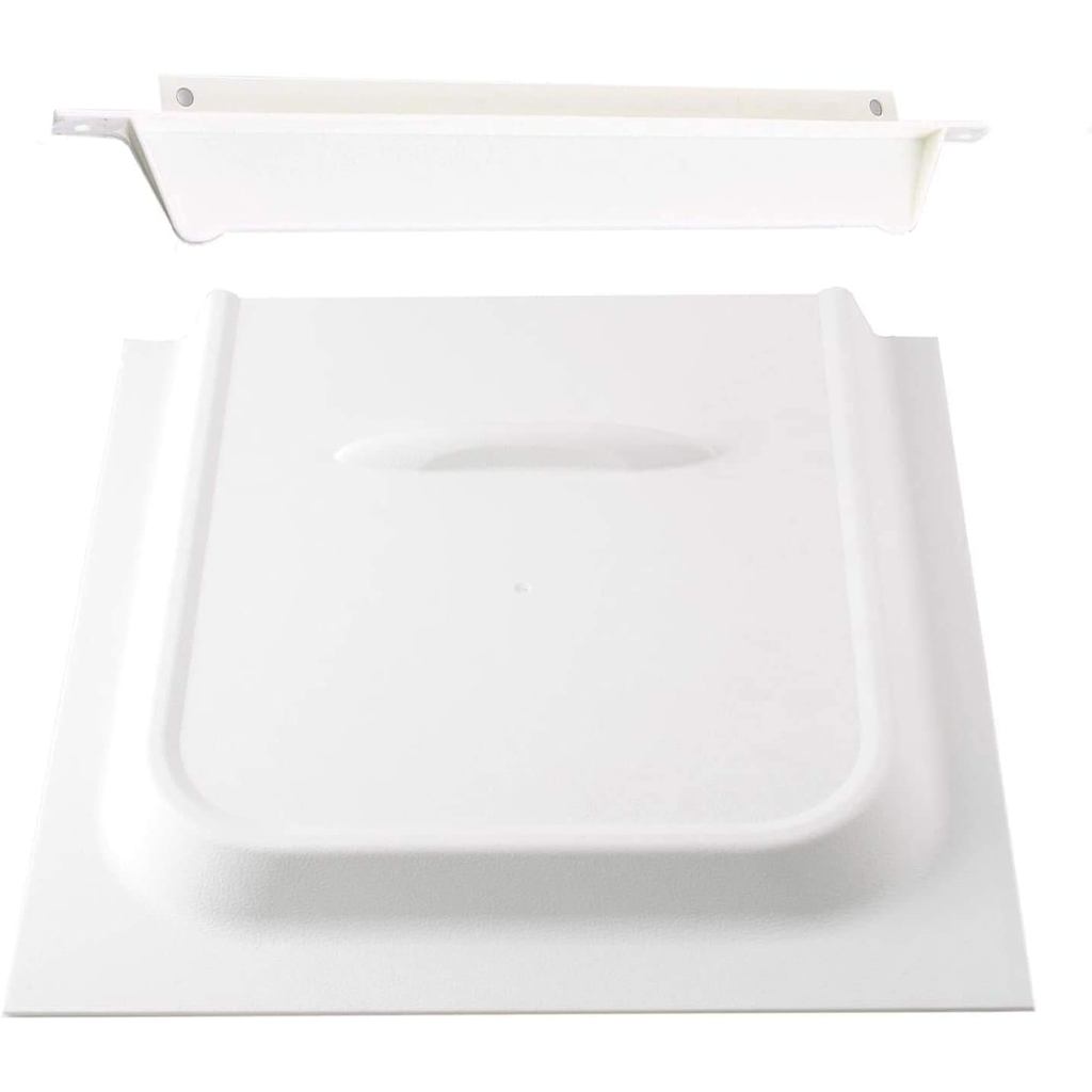 Bảng trượt cửa màn hình RV Wadoy, Bảng điều khiển cửa RV màu trắng 12 "với bộ dừng trượt Phù hợp với RV, Trailer, Camper, Motor Home, Cargo Trailer