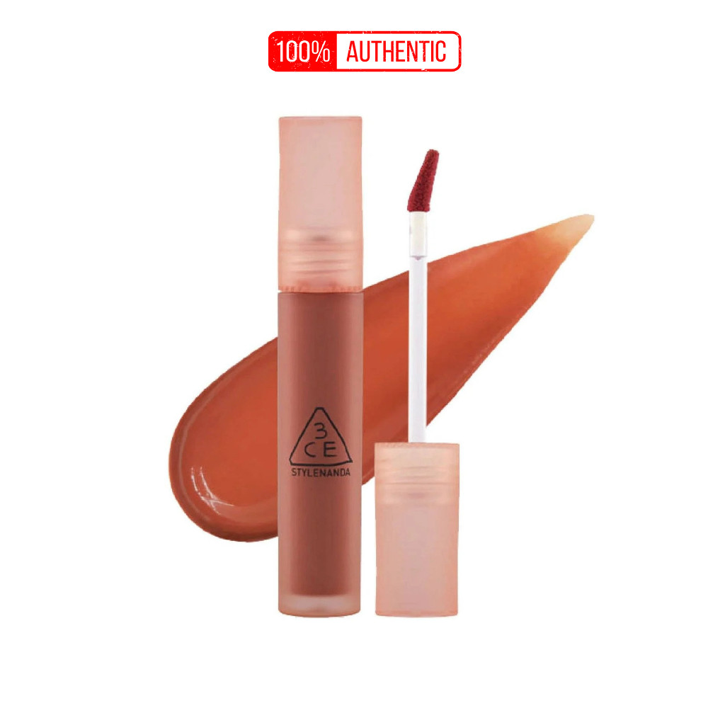 Son Kem 3CE Blur Water Tint Laydown Nâu Cam Cháy Sang Trọng Không Lem Khẩu Trang Mịn Như Filter